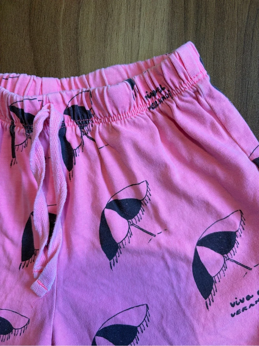 Zara 3Y Pink Beach Shorts Set